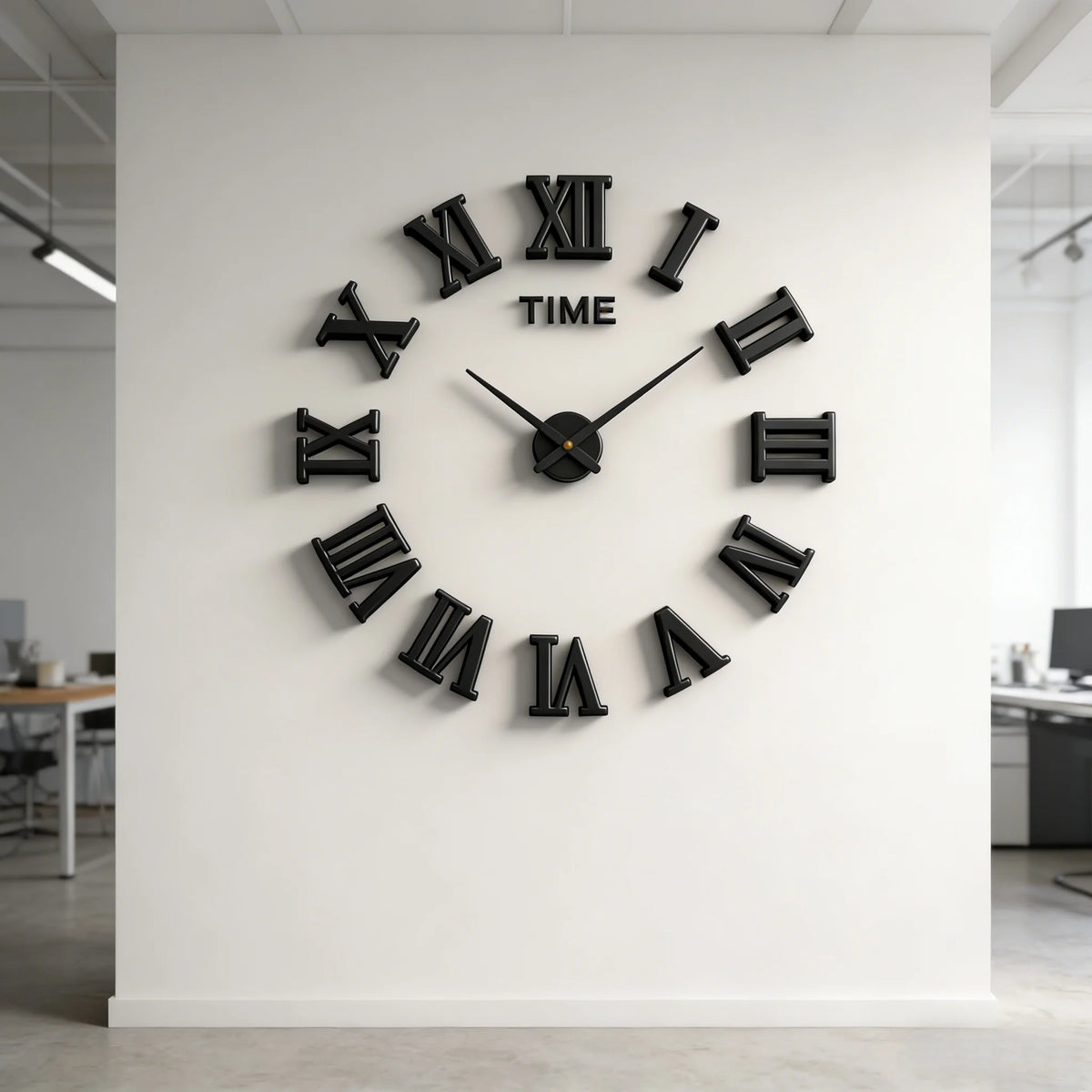 2D/3D Large Roman Numeral Acrylic Mirror Wall Clock Sticker Fashion DIY Quartz Clocks Watch Home Decoration Living Room Stickers
