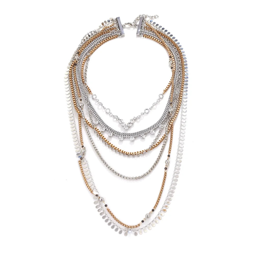 Bohemian Handmade Shell Conch Pendant Necklace for Women Double-layer Long Necklaces Statement Jewelry for Beach Summer 2026