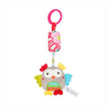Baby Sensory Hanging Rattles Soft Learning Toy Plush Animals Stroller Infant Car Bed Crib with Teether for Babies Toddlers