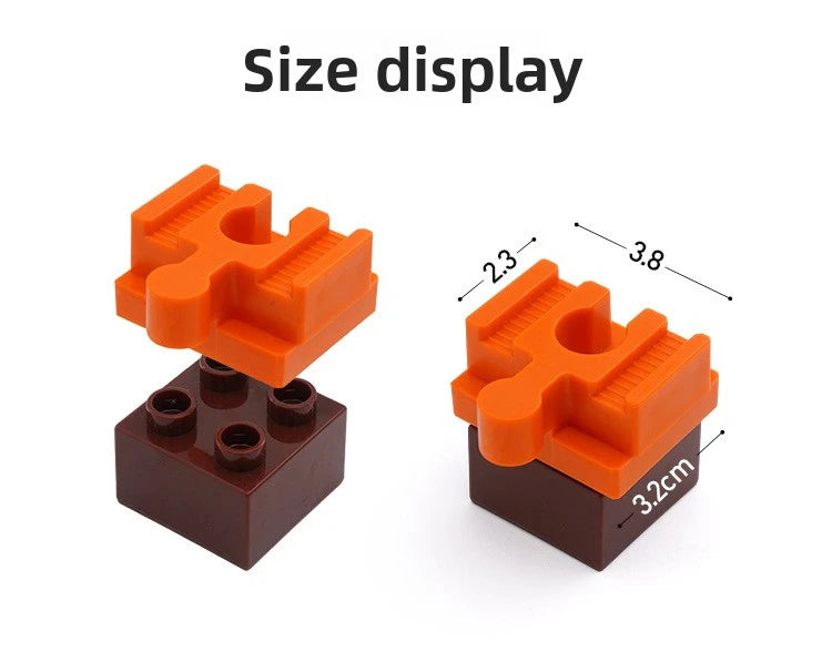 All Kinds Connectors Wooden Train Track Accessories Universal Plastic Building Blocks Adapters Fit for Brand Wooden Track Toys