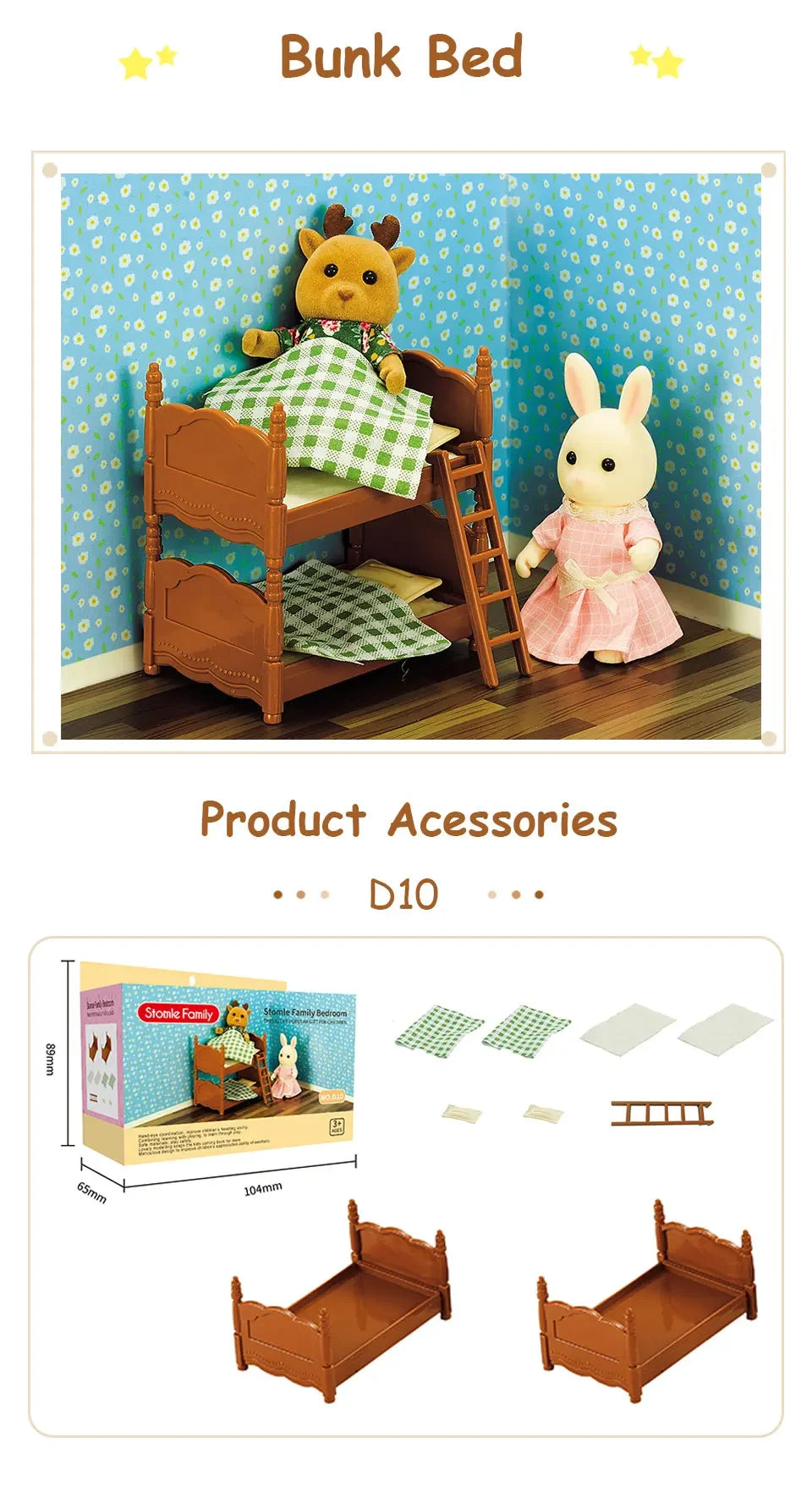 Toys Doll Forest Family Montessori Kitchen Miniature Doll House 1/12 Toy Kitchen Accessories Dollhouse Furniture Toys for Girls