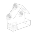 Acrylic Bird Feeder Clear Window Outside Hanging Bird Feeder House With Suction Cup For Garden Outdoor Backyard Patio Yard 1-5PC