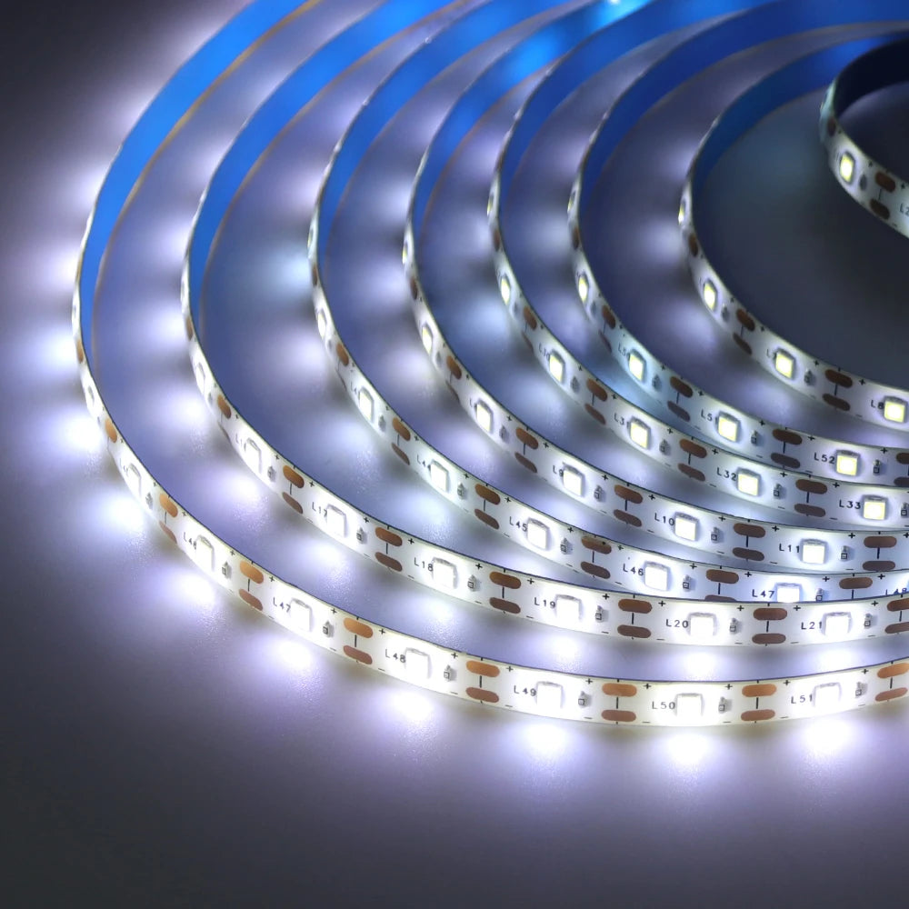 5V USB LED Strip Light 2835 Dimmable Touch Switch 60Led Backlight TV Flexible Tape Under Cabinet Light Night Lamp Warm White Red