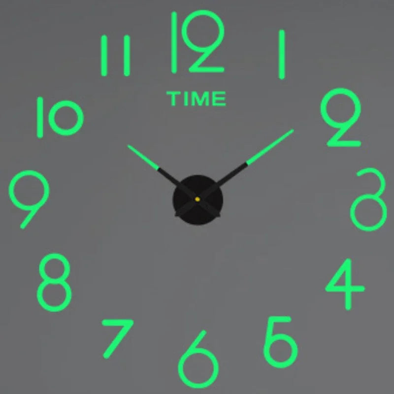 2026 Modern Design Large Wall Clock 3D DIY Quartz Clocks Fashion Watches Acrylic Mirror Stickers Living Room Home Decor Horloge