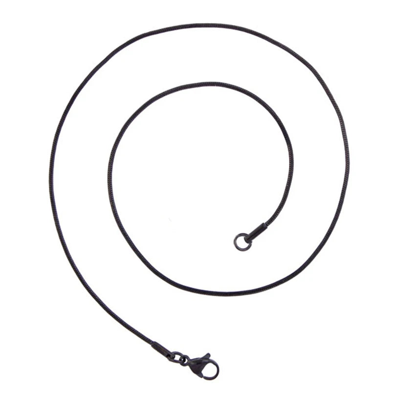 1/5/10pc 1.2mm 45/50/60/70cm Long Stainless Steel Round/Long Plain Snake Chain Necklace For Women Men DIY Fashion Jewelry Choker