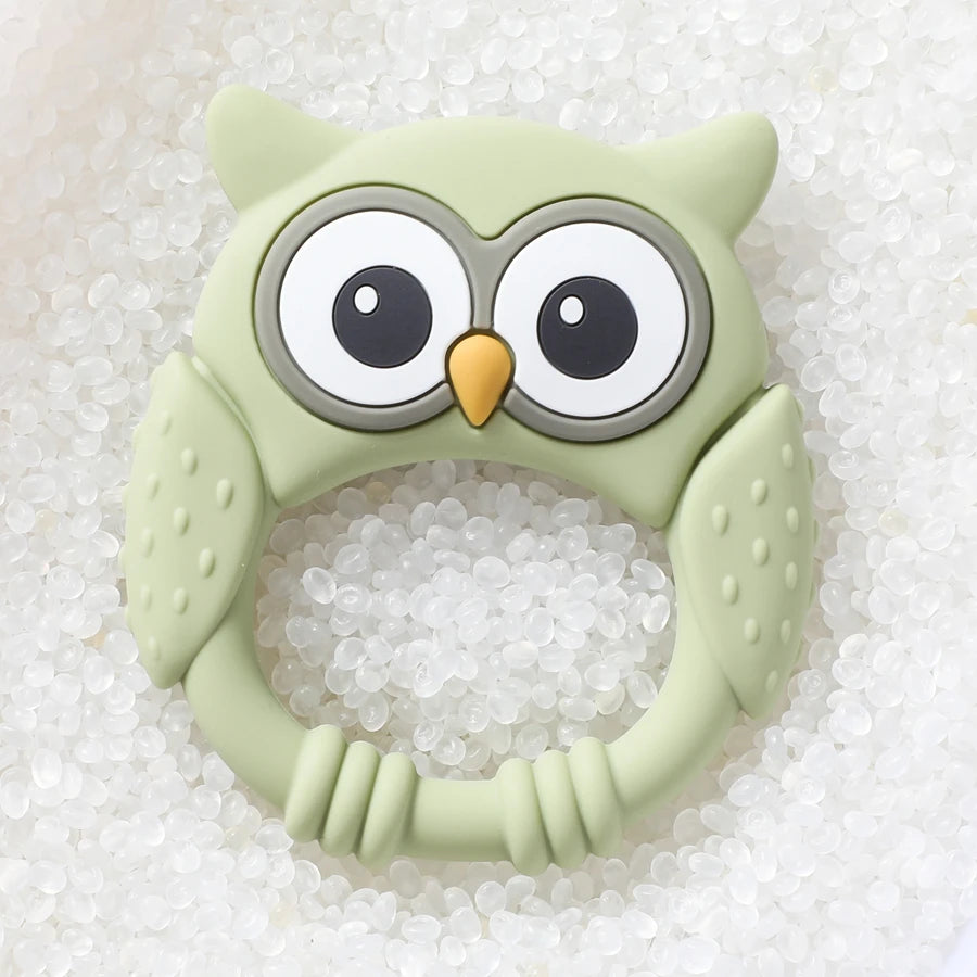 1PC Baby Silicone Teether Toys Food Grade Silicone Teething Animal Dental Teething Goods for Newborn Soothing Nursing Toys