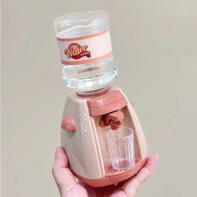 Mini Household Appliances Kitchen Toys Pretend Play Set with Coffee Maker Water Dispenser and Toaster for Kids Boys Girls Gifts