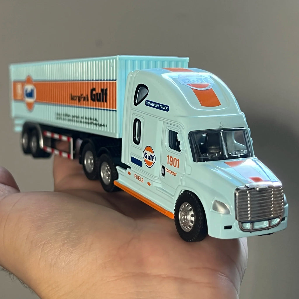 1:64 Scania Container Truck American Container Truck Alloy Diecast Model Car Home Decoration Ornaments Collections Hobby Holiday