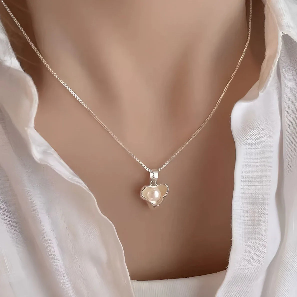 VENTFILLE 925 Sterling Silver Bead Geometry Necklace for Women Girl Korean Design Versatile Choker Jewelry Dropship Wholesale