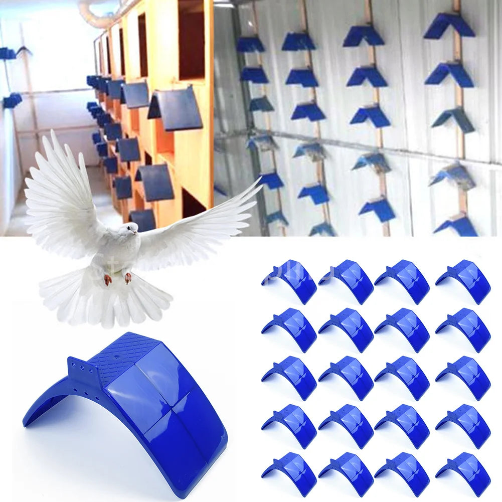 5/10/20PCS Plastic Pigeon Perch Dove Rest Stand Frame Pigeon Perches Roost for Bird Supplies Blue Pigeon Parrots House Dwelling