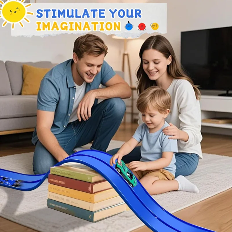 Race Track Car Ramp Toy Educational Games Racing Gliding Rail Puzzle Set For Kids Boy 2 3 4 5 Years Birthday Gifts Children Toys