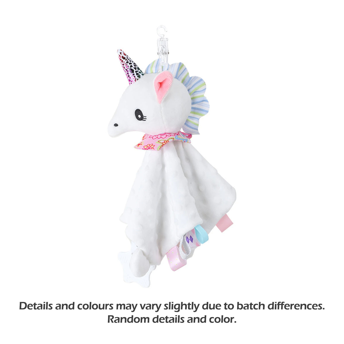 1pcs Baby Security Soothing Doll Towel with Teether Rattles Soft Blanket Snuggle Toy Stuffed Animal for Babies Newborns Gift