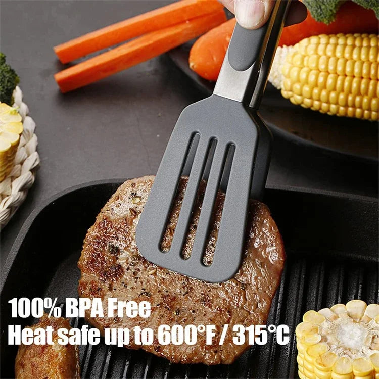 Kitchen Tongs Silicone Food Tongs Non Stick Cooking Serving Tongs For BBQ Salad Steak Pasta Spaghetti Noodles
