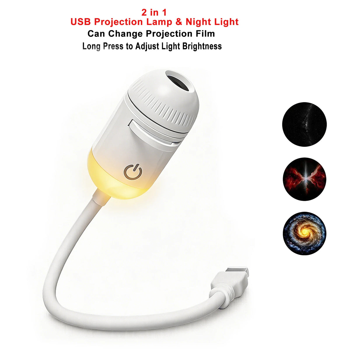 New Atmosphere Projection Car Ambient Light Large Range Projection Romantic Atmosphere Multiple Scenes Adjustable Focus Distance