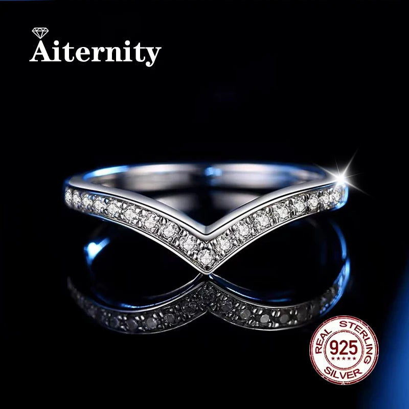 Pass Diamond Test Moissanite Ring And Zircon Unisex Rings 100% Real S925 Silver Ring For Men and Women Luxury Brilliant D VVS1