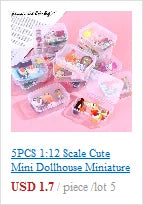 Miniature Dollhouse Furniture Set For Dolls House Mini Toy Kit Accessories TV Kitchen Home Fridge Kids Pretend Play Diy Figurine