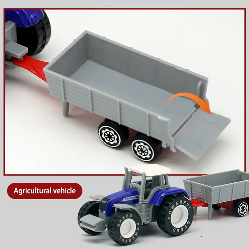 1 pcs Mini Farm Vehicles Diecast Inertia Car Toys Model Engineering Sprinkler Car Model Tractor Engineering Model for Kids Gift