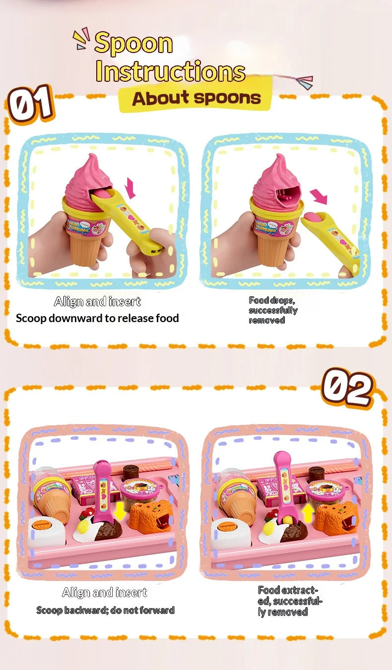Children's Pudding Feeding Toy Jelly Strawberry Pudding Set Children's Pretend Play Set Girls' Toys