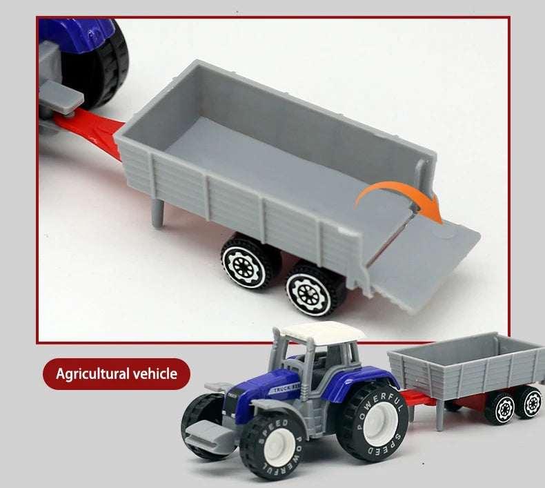 1 pcs Mini Farm Vehicles Diecast Inertia Car Toys Model Engineering Sprinkler Car Model Tractor Engineering Model for Kids Gift