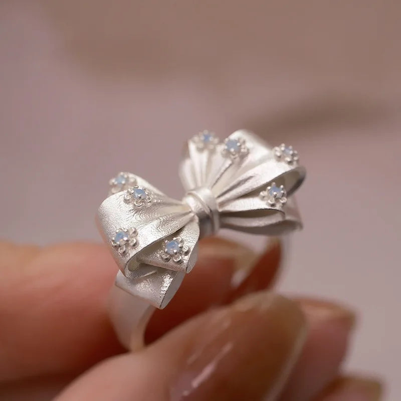 Sam Panda 925 Sterling Rings for Women Fashion Geometric Handmade Irregular Gold Star Ring Simple Fine Jelwery  Christmas Gift