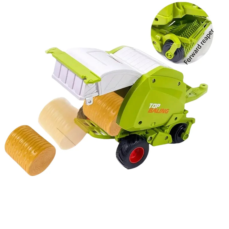 Large Scale Tractor Toys DIY Farmer Car Playset Toy Transport Trailer Engineering Birthday Gifts