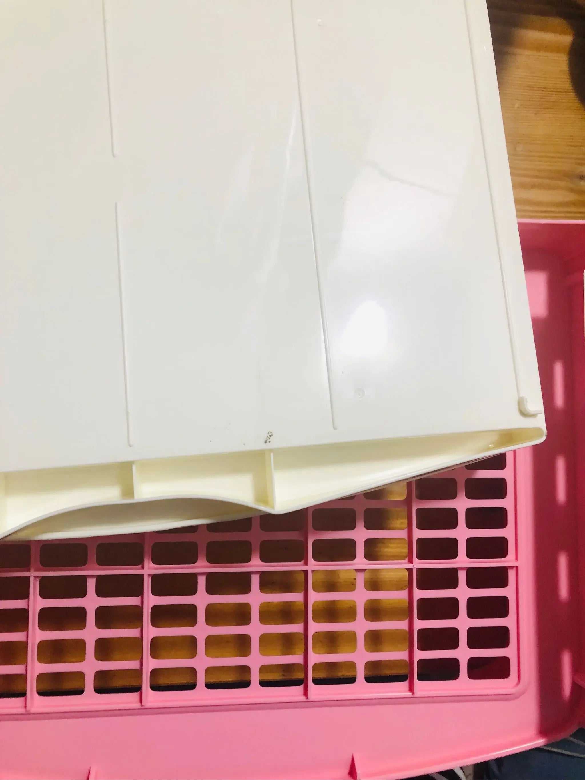Large Bunny Toilet with Drawer - Rabbit Litter Box, Pet Bedpan for Adult Hamster/Guinea Pig/Ferret/Bunny Grate Potty Pet Toilet