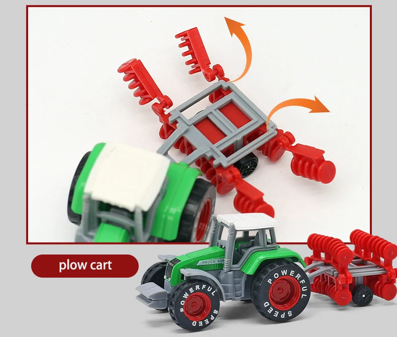1 pcs Mini Farm Vehicles Diecast Inertia Car Toys Model Engineering Sprinkler Car Model Tractor Engineering Model for Kids Gift