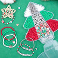 Christmas DIY Bracelet Making Bead Set Storage Box Festive Beads for Bracelet Keychain Holiday Craft Handmade Jewelry Craft