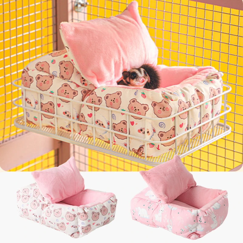 Hanging Rat Ledge Metal Ferret Hammock Squirrel Cage Bed Small Animal Habitat Hamster Sugar Glider Rat Cage Platform Accessories