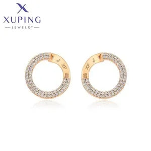 Xuping Jewelry Fashion Hot Sale Promotion Charm Gold Color Plated Mixed Rings Earrings Crystal Jewelry Necklace Pendants Box