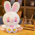 Rabbit Plush Backpack Kindergarten Cartoon School Bag  Children's Coin Purse Fashion All-match Student Diagonal Bag