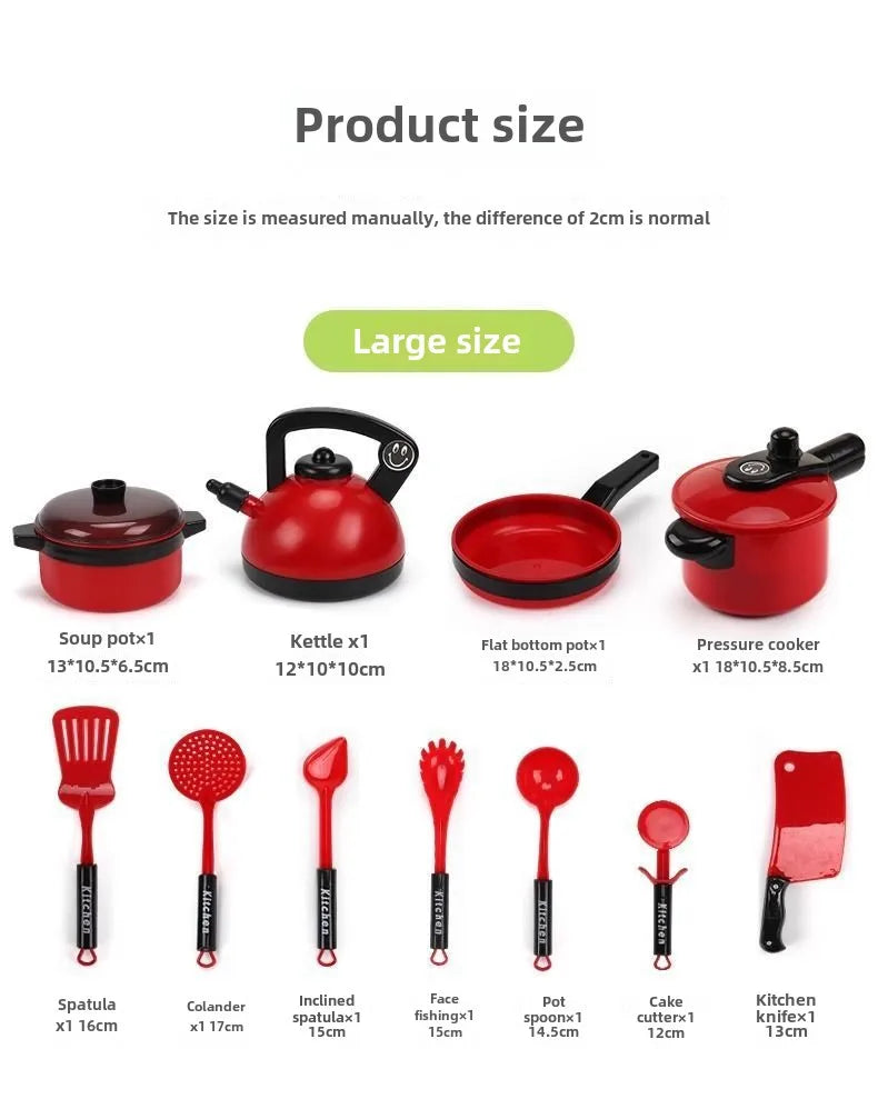 Kids Mini Home Kitchen Utensils Toy Girls Pretend Play Cooking Simulated Food Game Boys Educational Birthday Gifts 3+ Year Old