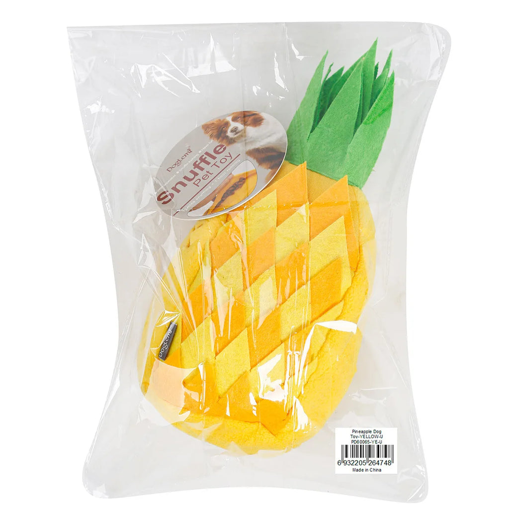 Pineapple Sniffing Pet Toy, Food-Hiding Educational Plush Dog Toy, Sound-Making, Teeth-Grinding, Boredom-Relieving Pet Supplies