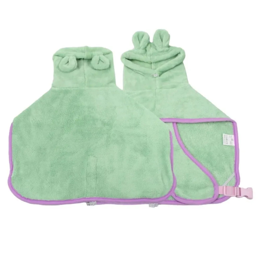 1Pc Dog Bathrobe Super Absorbent Pet Towel Bathrobe Bath Towels Quick-Drying Cat Dog Bath Towel Bath Supplies Dog Towel