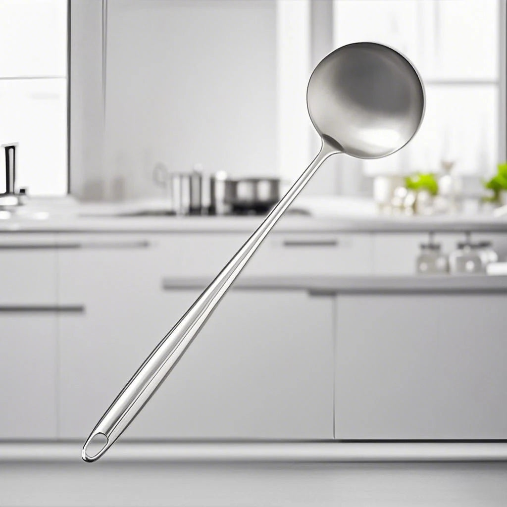 Food Stainless Steel Wok Spatula Metal Kitchen Utensils Slotted Turner Spoon Ladle Utensil Set Kitchen Accessories Cooking Tools