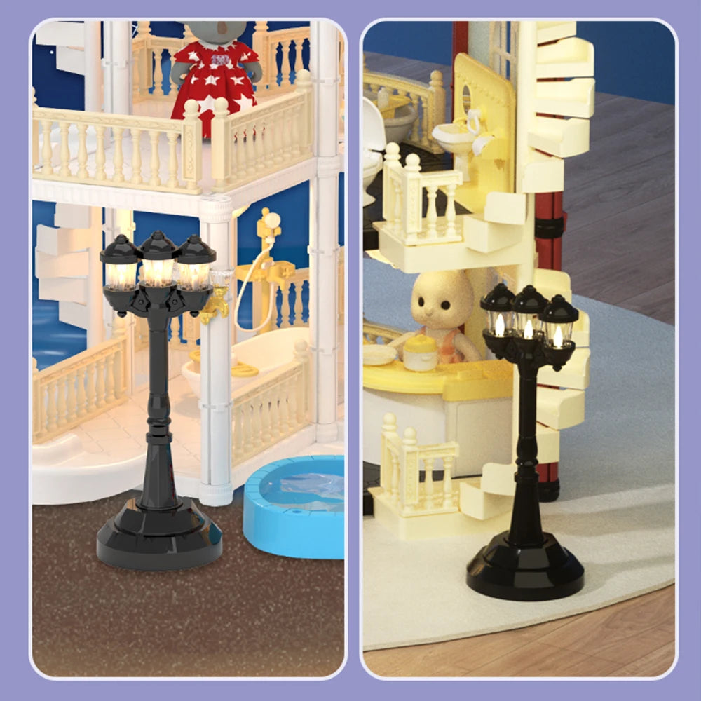 Original Toys Miniature Items Furniture Family Toys Dollhouse LivingRoom Bathroom Kitchen Set Pretend Creative Ideas Kids Toys