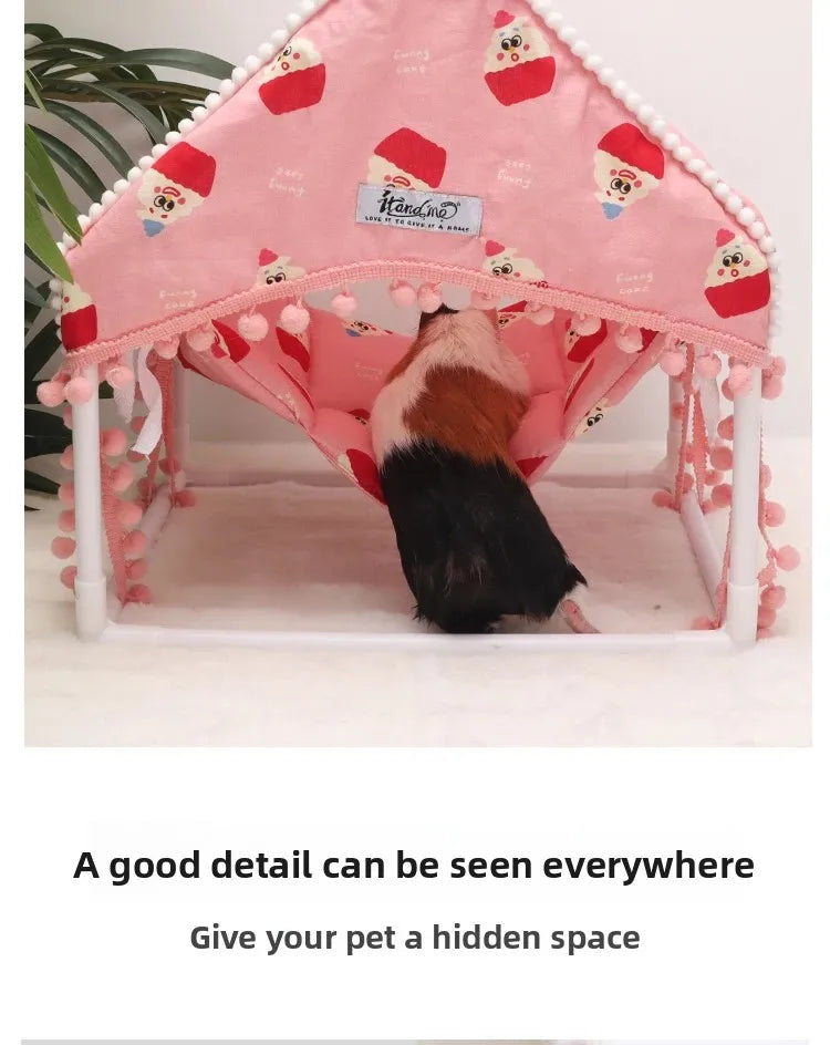 Small Pet Hammock Ferret Guinea Pig Chinchilla Dutch Pig Hanging Bed House Rat Hamster Shelter Accessories Small Animal Tent