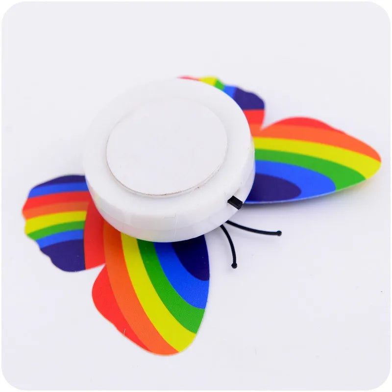 5PCS Creative Butterfly Night Light Set Stickable LED Glowing Colorful DIY Wall Decor Funny House Lighting