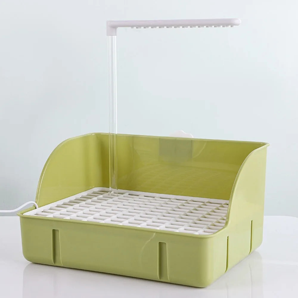 With Automatic Circulation Parrot Shower Basin Bago Bird Shower Detachable Bird Bathtub With Multiple Faucets Pet Bird Bath