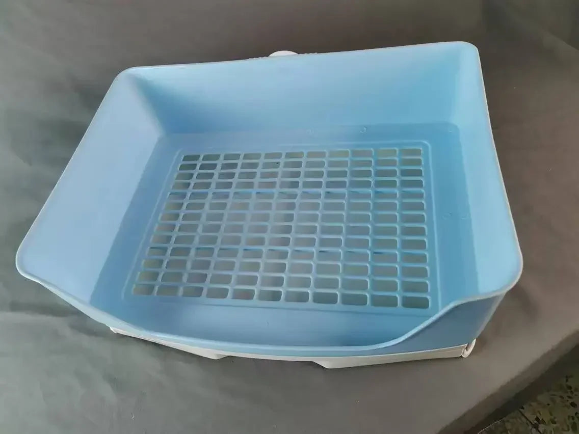 Large Bunny Toilet with Drawer Rabbit Litter Box Grate Potty Pet Bedpan for Hamster Guinea Pig Ferret Adult Pet Toilet Supplies
