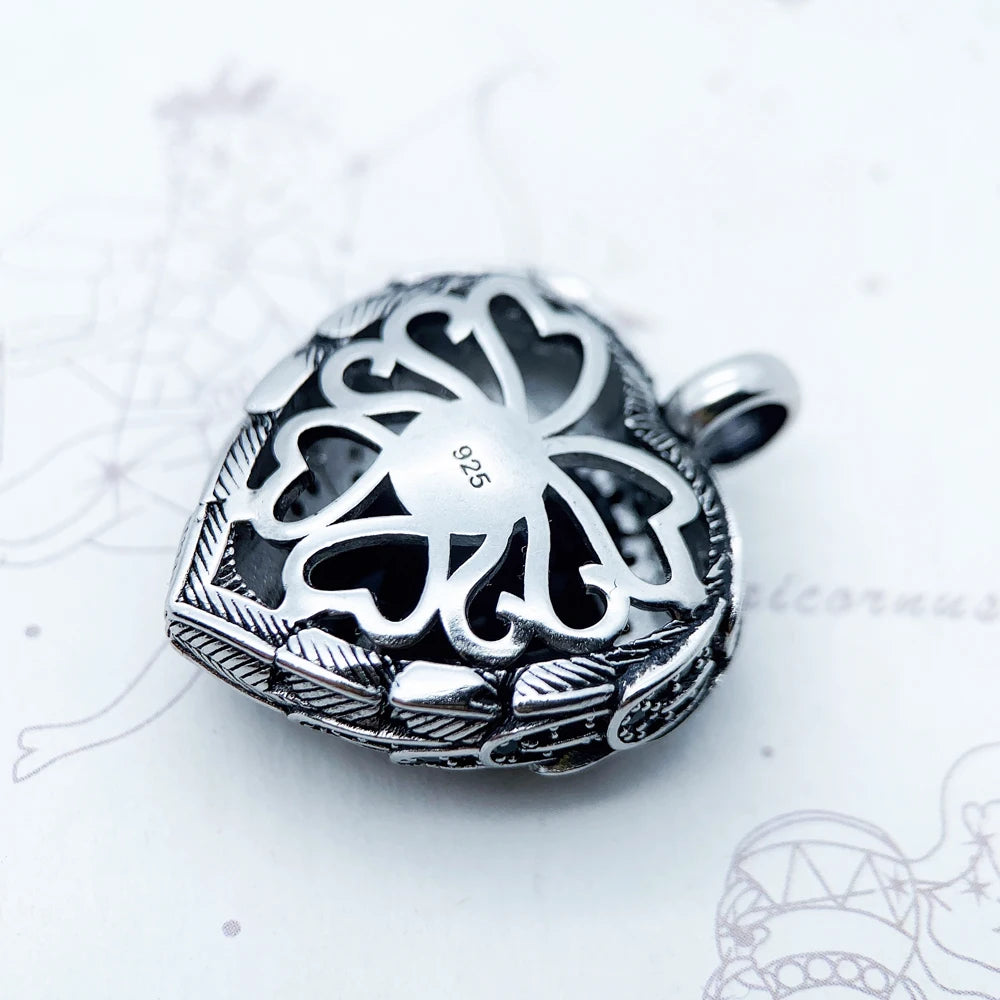 Pendant Key With Snake Winged Heart Summer Fine Jewelry Europe Accessorie 925 Sterling Silver Vintage Happiness Gift For Woman