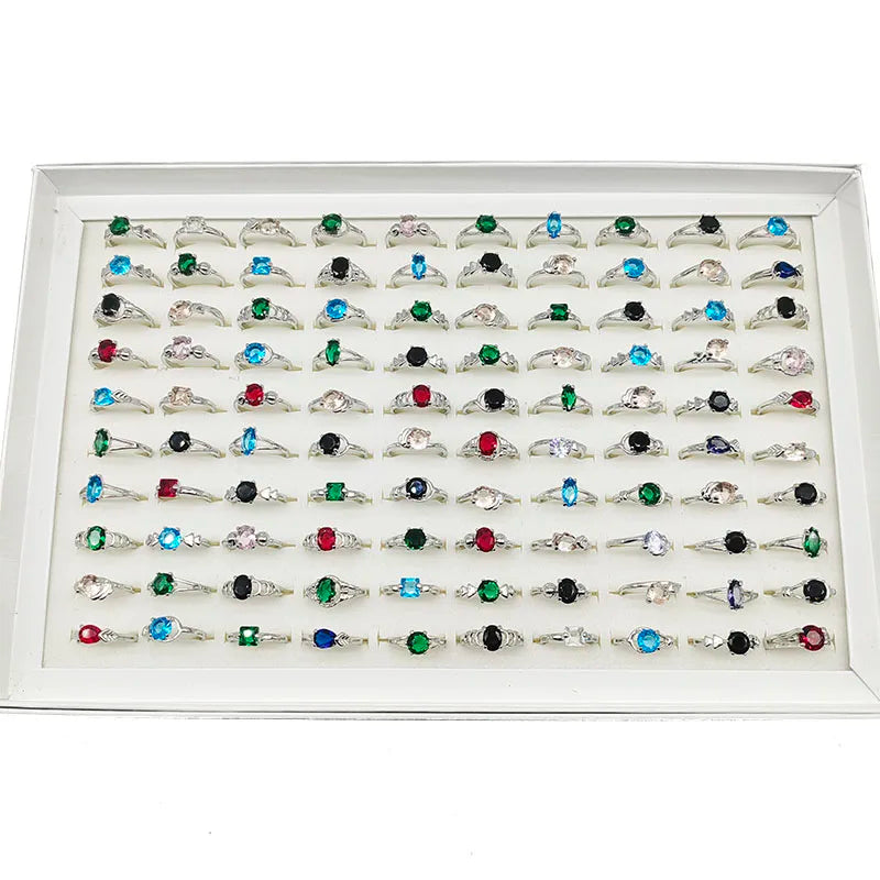 50000 Style Different Finger Rings Wholesale In Stock 100pc/Lot Hot Vintage Silver Gold Color New Alloy Joint Ring Party Women