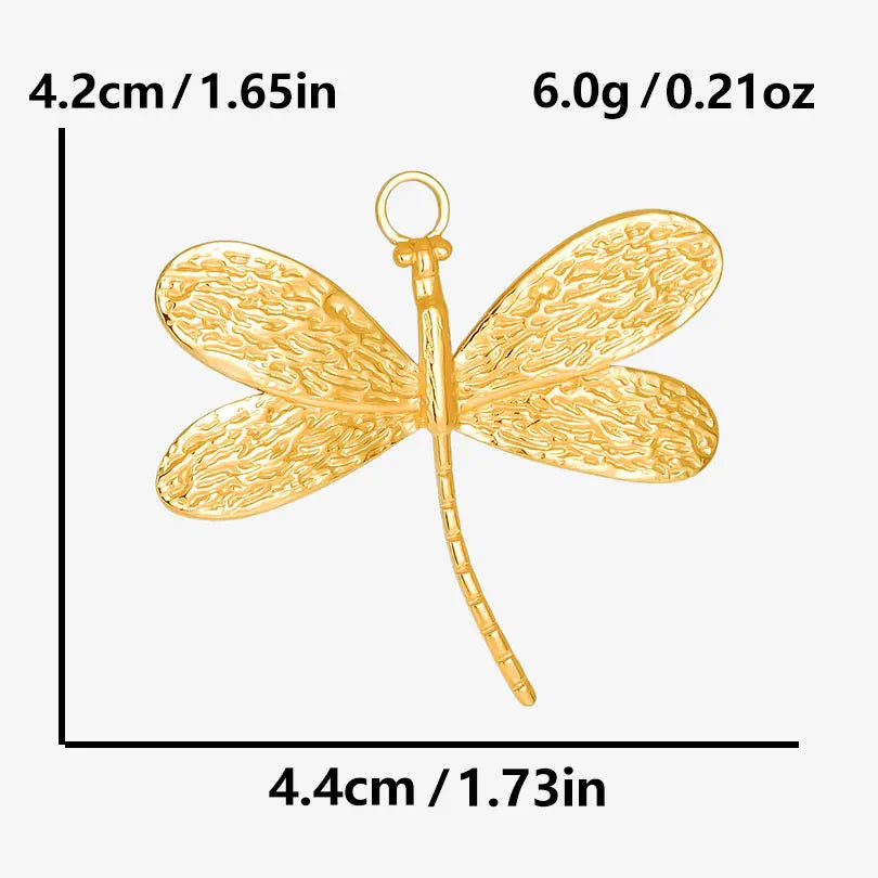 10PCS Ancient Egyptian Scarab Beetle Pendants Charms Stainless Steel Dragonfly Butterfly Pendant for Jewelry Making DIY Necklace