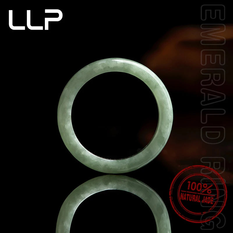 Natural A Cargo Bean Seed Emerald Ring Official Website Charm Fashion Elegant Jewelry Best-Selling Holiday Gift