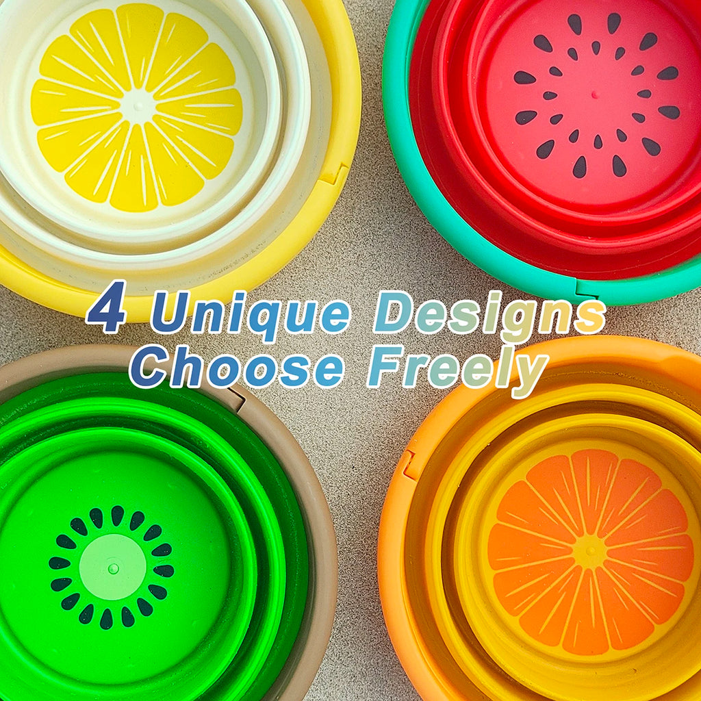 Kids Kitchen Folding Bucket Pretend Play Storage Fruit Children Play Outdoor Fun Education Toys For Boys Girls Beach Gifts