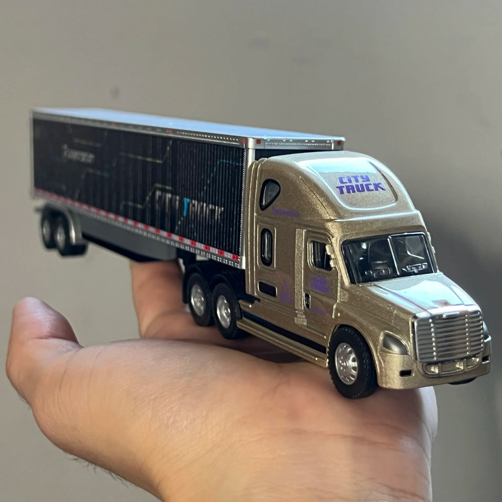 1:64 Scania Container Truck American Container Truck Alloy Diecast Model Car Home Decoration Ornaments Collections Hobby Holiday