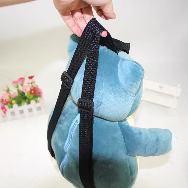 Pokemon Cartoon Snorlax Plush Backpack Kawaii Doll Plush Bag Cosplay Props Christmas Gifts Kids Schoolbag