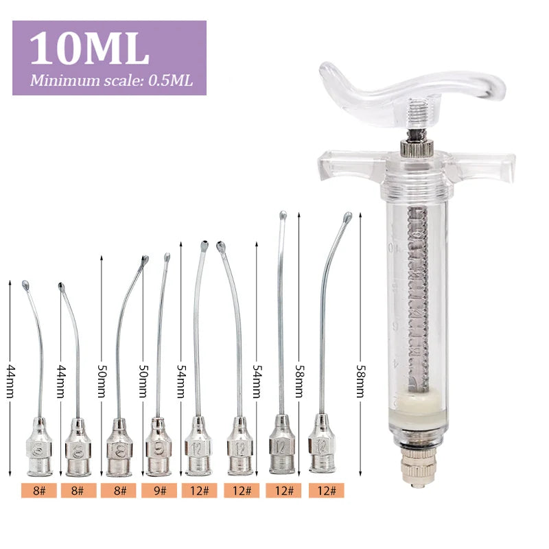 10/20/30/50Ml Baby Bird Feeder with Stainless Steel Birds Feeding Syringe Tube Parrot Feeding Syringe Adjustable Bird Supplies
