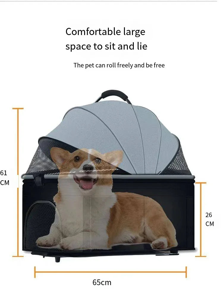 Pet Car Strollers 3in1 Lightweight Foldable Specifically Designed for Walking Dogs Infants Medium-sized Small Dogs Cats Outdoor