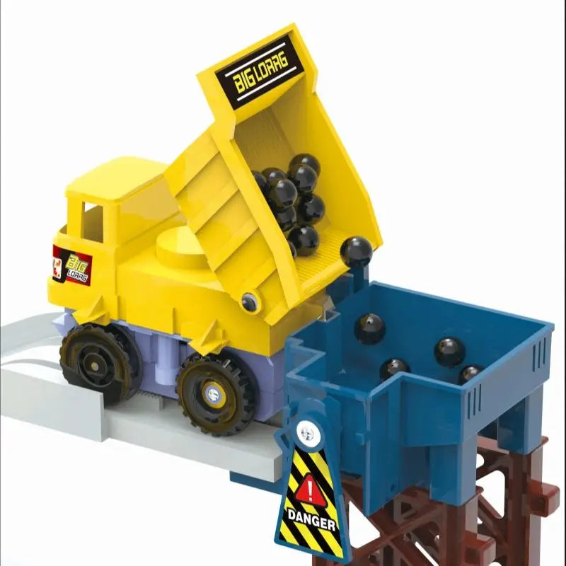 Adventure Powered Mine Cart Track Racing Rail Set Electric Engineering Vehicle Toy Educational Railway Adventure Family Gift Kid